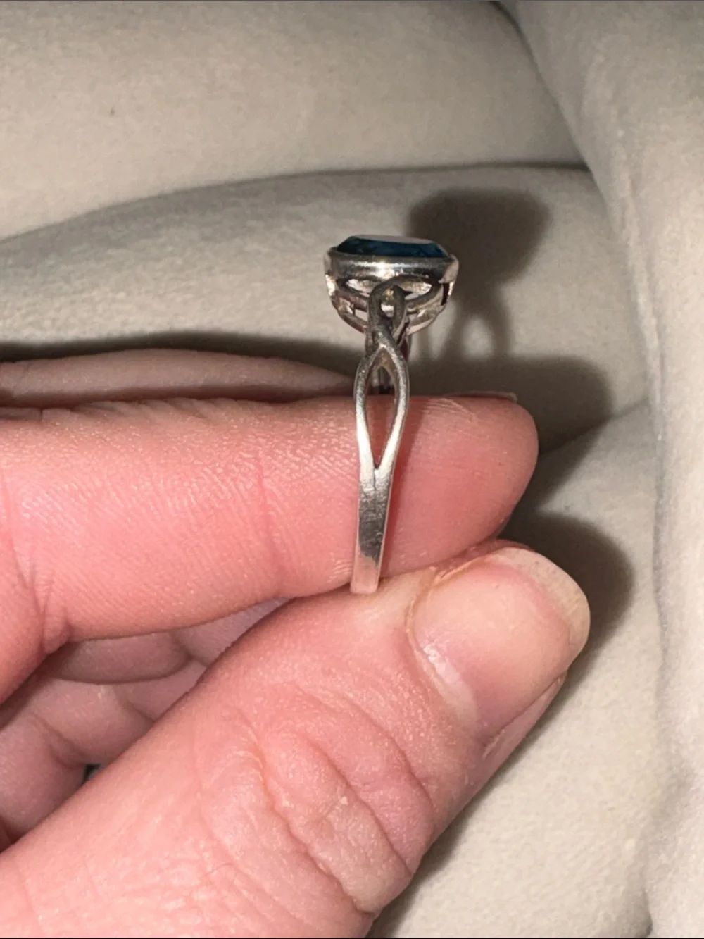 Sterling Silver Blueberry London Blue Topaz Ring